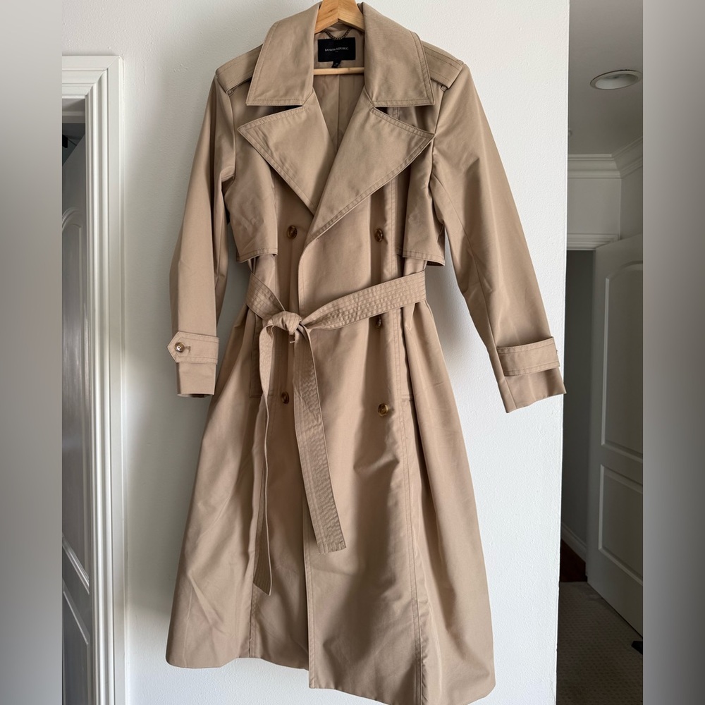 Banana Republic Tan Trench Coat